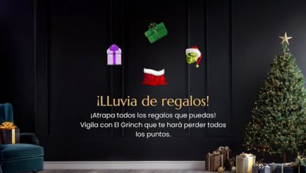 Lluvia de objetos de Navidad