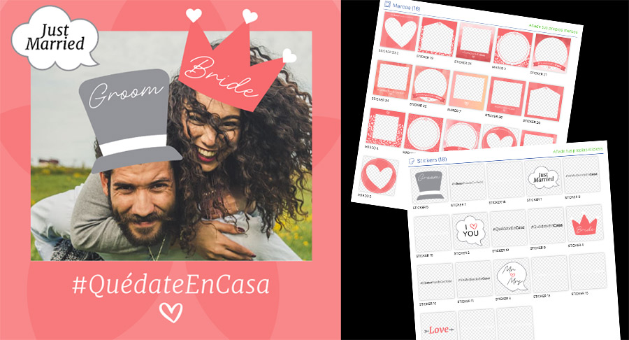 concurso de fotos personalizado con mensajes