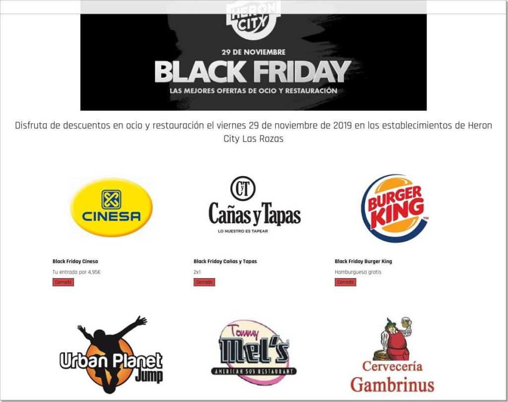 ejemplo de cuponera black friday