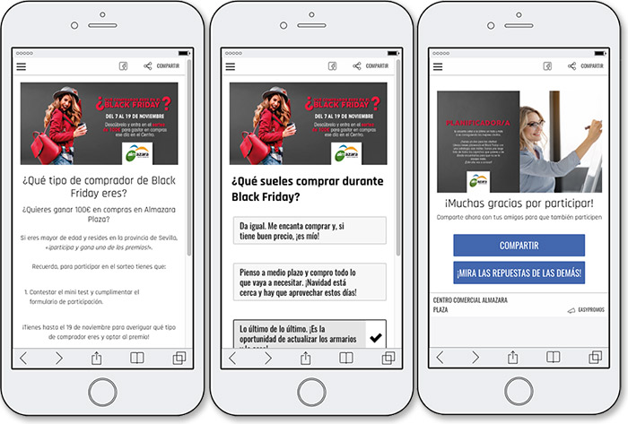 Ejemplo de recomandador de un centro comercial.