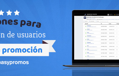 gestión de usuarios de una promoción