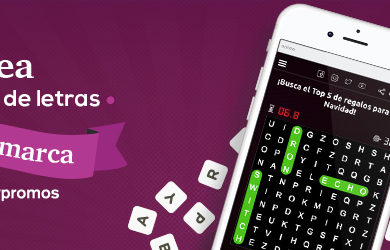 crea una sopa de letras con tu marca