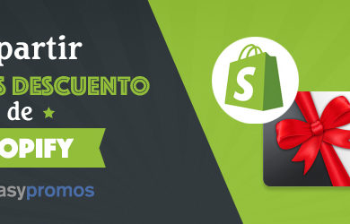 repartir codigos descuento de Shopify