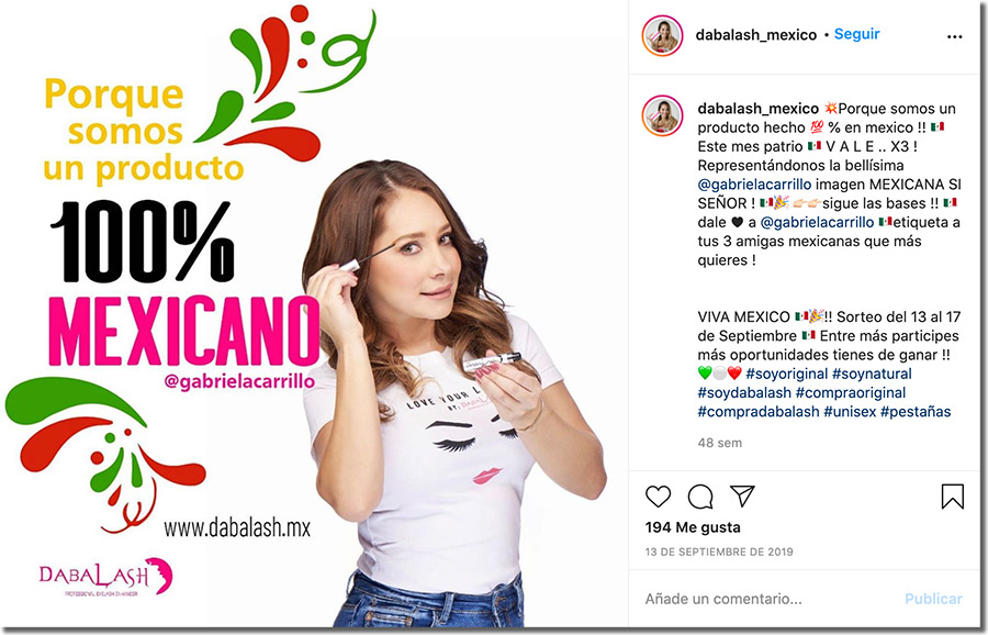 sorteo en instagram para celebrar el mes patrio