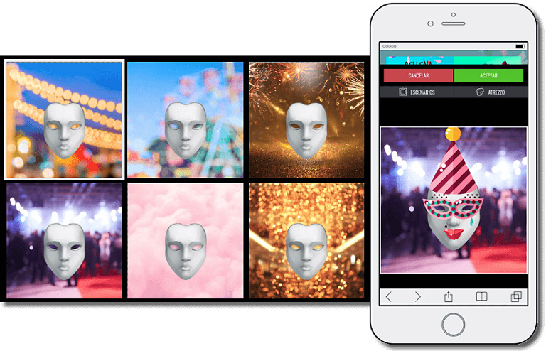 ejemplo de promoción con escenarios de los fresnos centro comercial