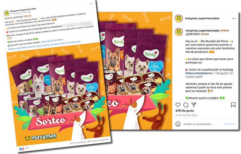 ejemplo de sorteo multired del día del perro