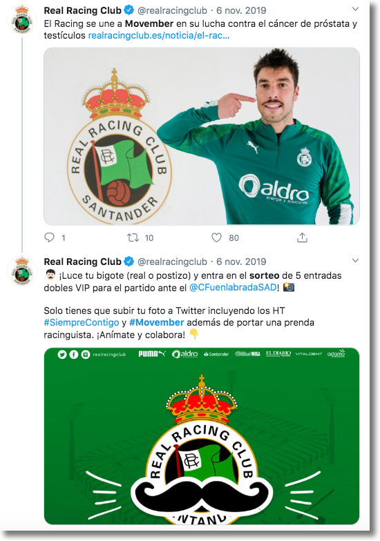 movember promotion idea: twitter giveaway