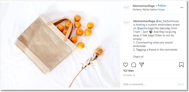 online events social media giveaway
