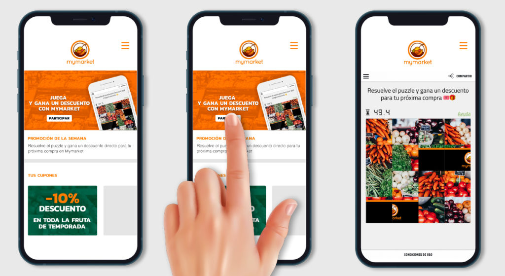 promocion integrada en app supermercado