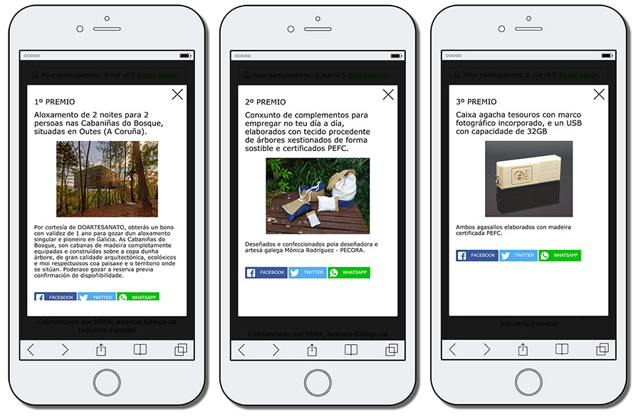 premios concurso #NosMonte de PEFC