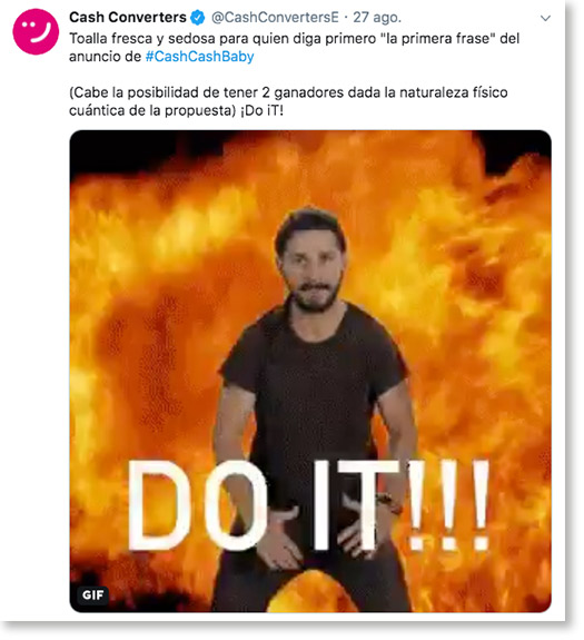 regalo toallas Cash converters