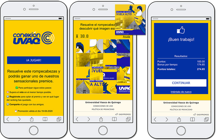 ejemplo de puzzle para ganar posicionamiento de marca con acciones de gamificación