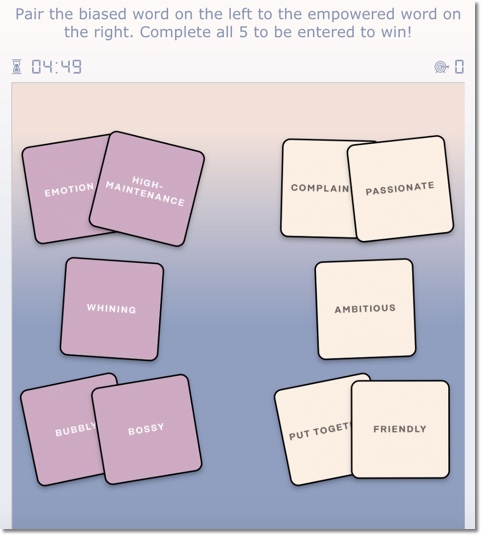 International Women's Day Promotion Ideas  Match it Game