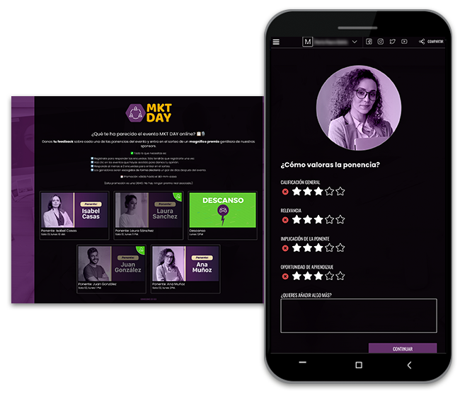 Multi-encuesta sobre un evento online