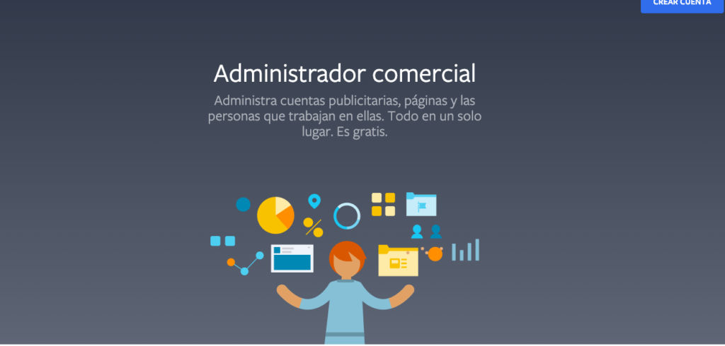 web administracion anuncios Facebook