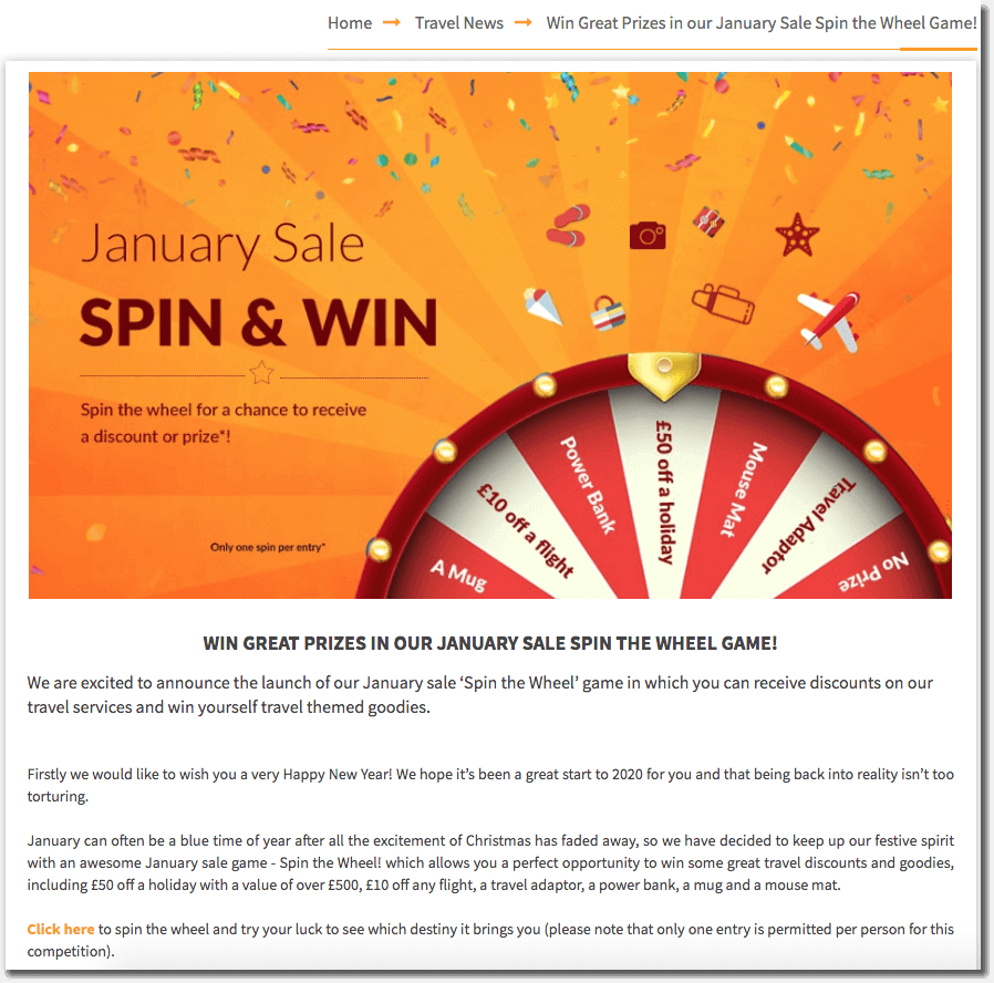 integrated marketing campaign, bright sun travel blog post