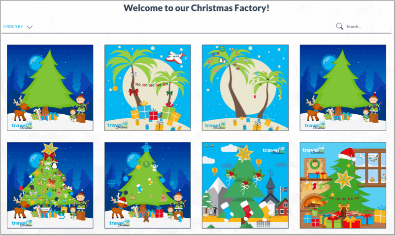 screenshot of TravelUp's campaign