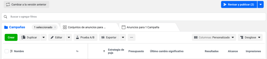 Facebook business administrador comercial
