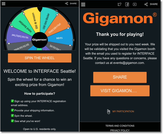 ruleta evento online