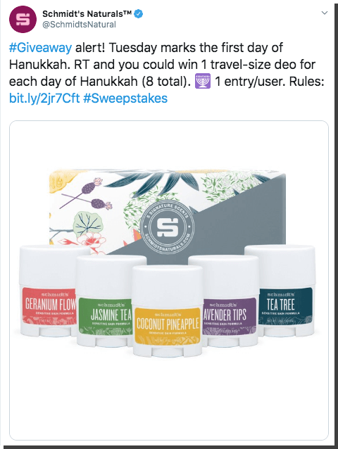 Hanukkah Twitter giveaway