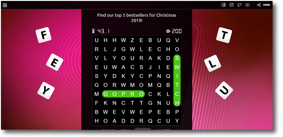 Content Marketing Branded Wordsearch
