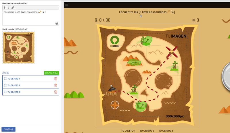 configurar juego objetos ocultos