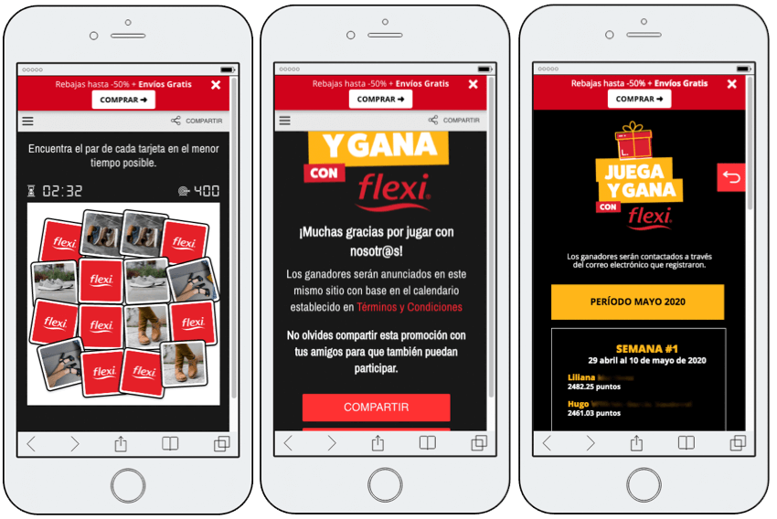 memory para captar leads en movil