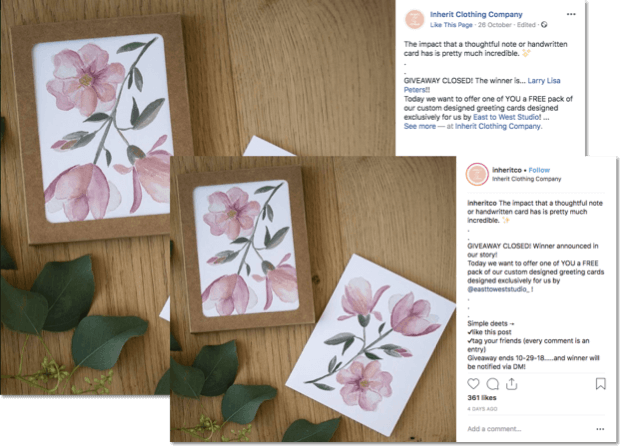 Multi-network giveaway