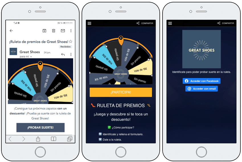 ruleta premios retencion clientes
