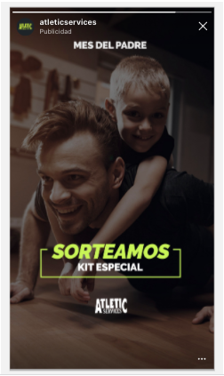 ejemplo sorteo promocionado en Instagram Stories