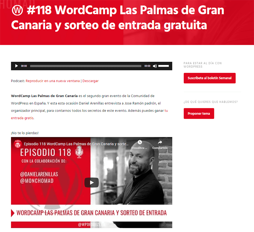 sorteo entradas evento podcast