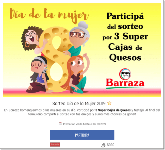 dia de la mujer promocion