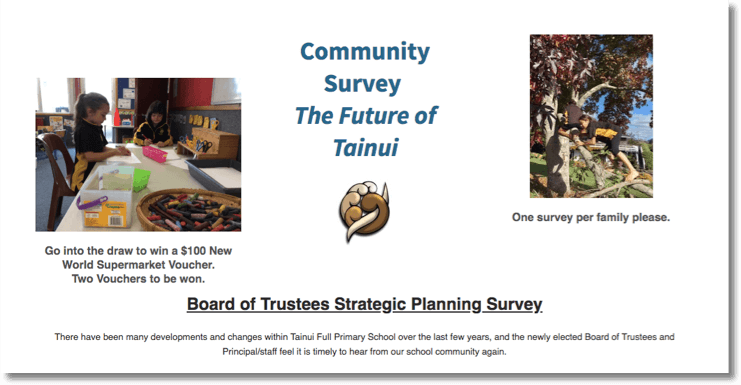 Back to School promotion ideas: screenshot of a landing page from a Back to School quiz.