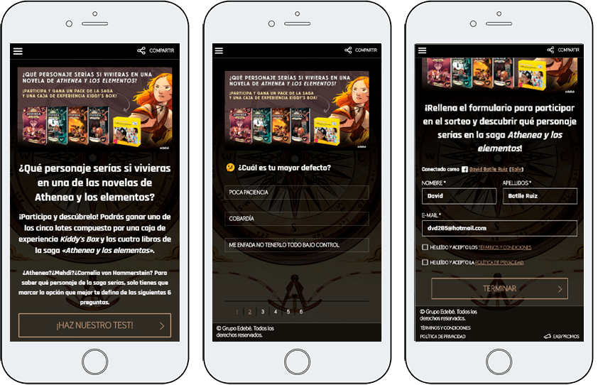 test personalidad online con captacion datos