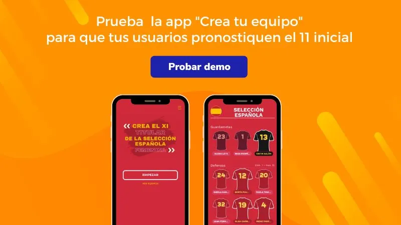 Demo Crea tu once inicial de la selecci&oacute;n espa&ntilde;ola